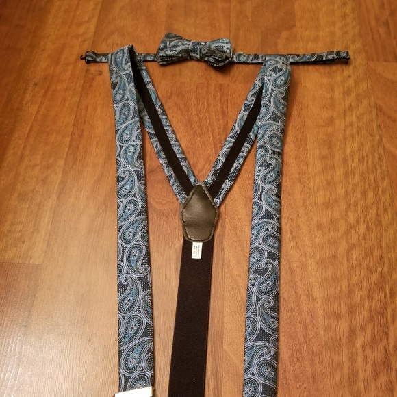 zigzurrat Other - Ziggurat Paisley Suspenders and Bow Tie